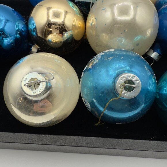 Vintage Mercury Glass Christmas Ornaments Rauch Made in USA - Picture 11 of 15